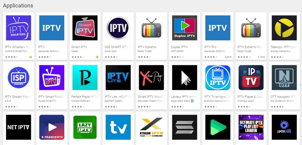 Applications IPTV gratuites